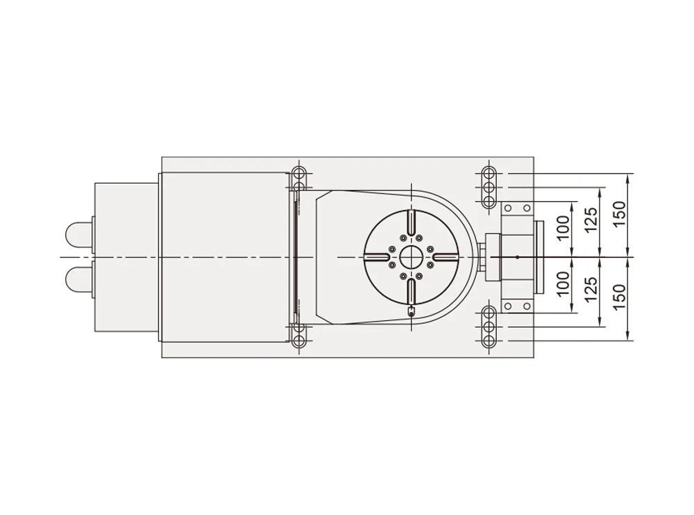 Наклонно-поворотный стол Detron DTFE-170P с прямым приводом