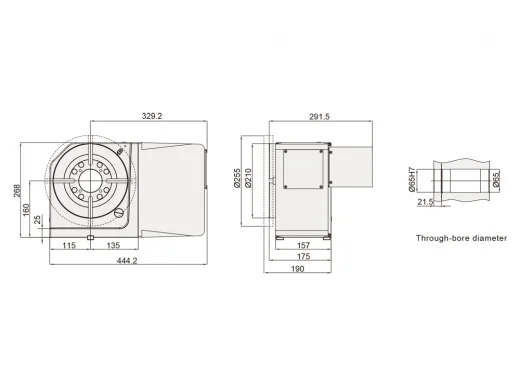 Поворотный стол с ЧПУ Detron GXA-210H