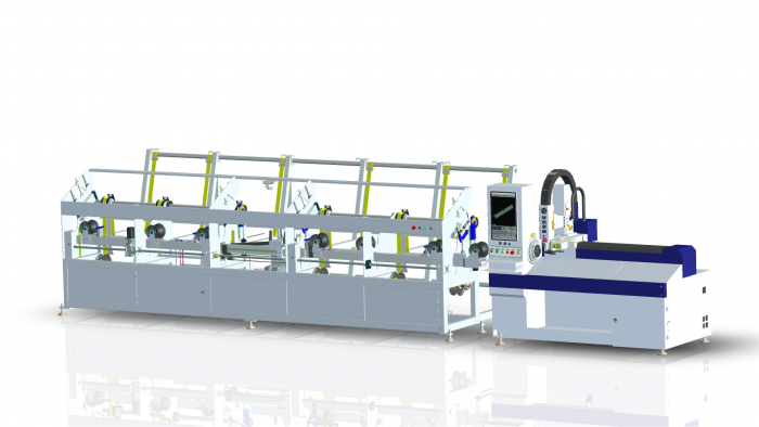 Высокоскоростной лазерный труборез Anji Jinke LPC80-B4-BF6000